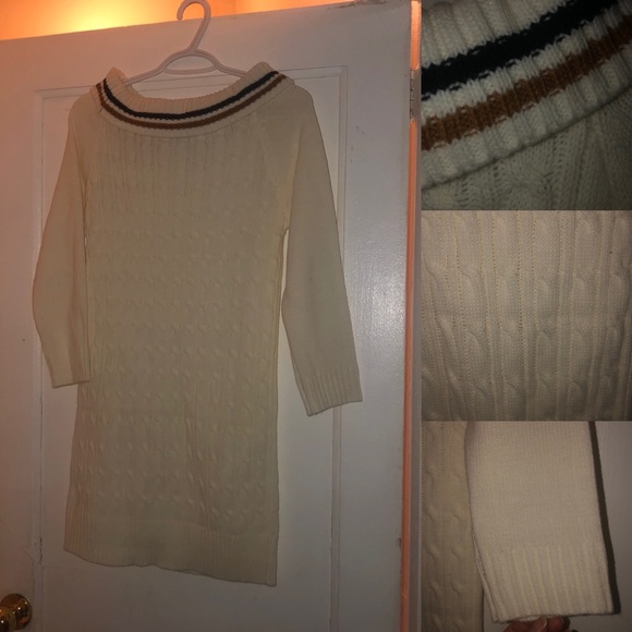 Off-White Off the Shoulder Wool MiniDress ✨ - Picture 1 of 4